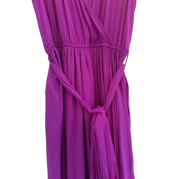 Vici Diana Sleeveless Maxi Dress Fuchsia Pink Women's Medium Elegant Formal - Picture 4 of 13